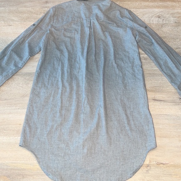 ATM Anthony Thomas Melillo Gray Utility Casual Button Down Dress - Picture 11 of 16